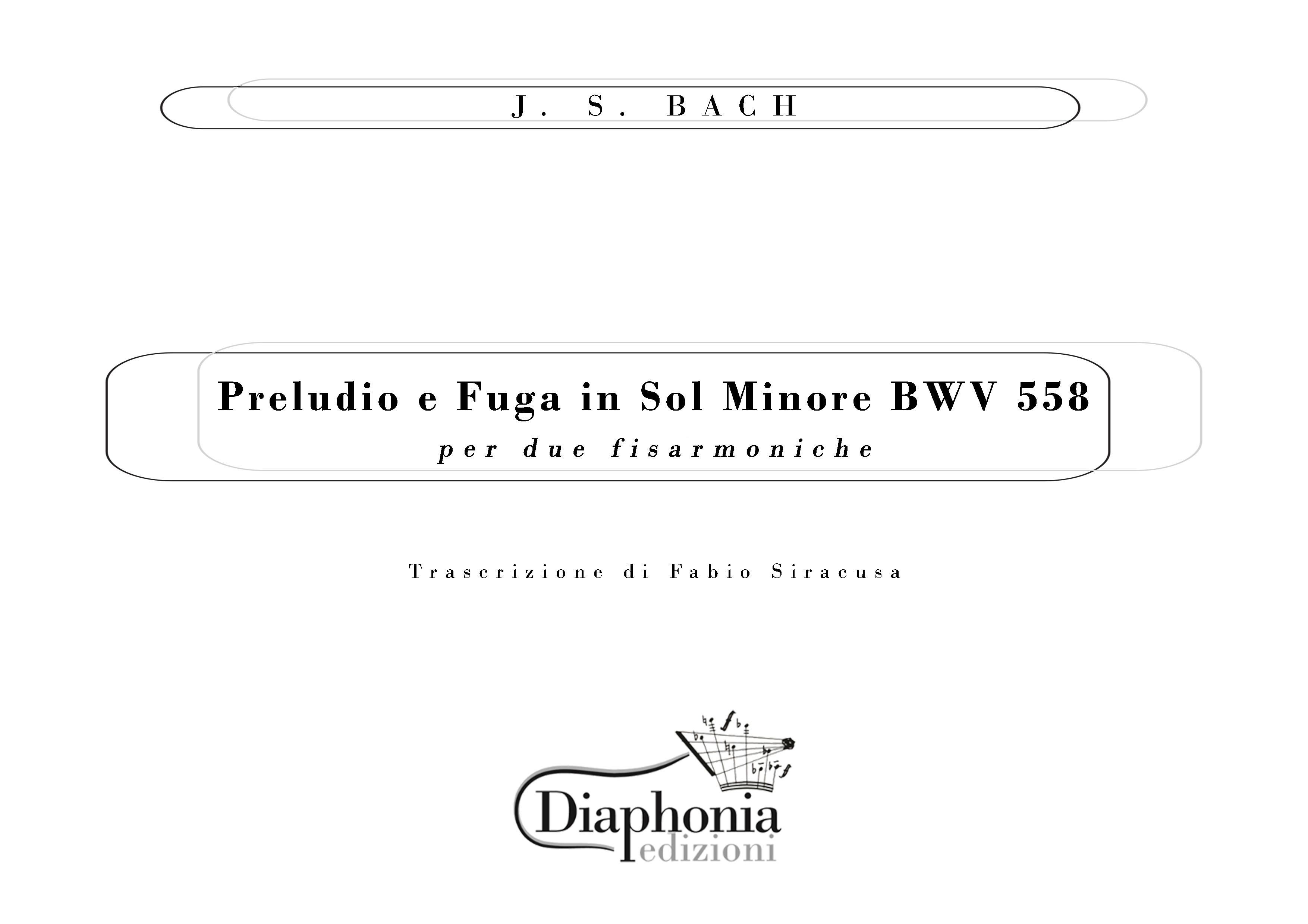 J.S. BACH PRELUDIO E FUGA IN SOL MINORE BWV 558 per due fisarmoniche